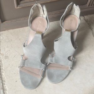 Trina Turk Grey Suede Heel Size 10